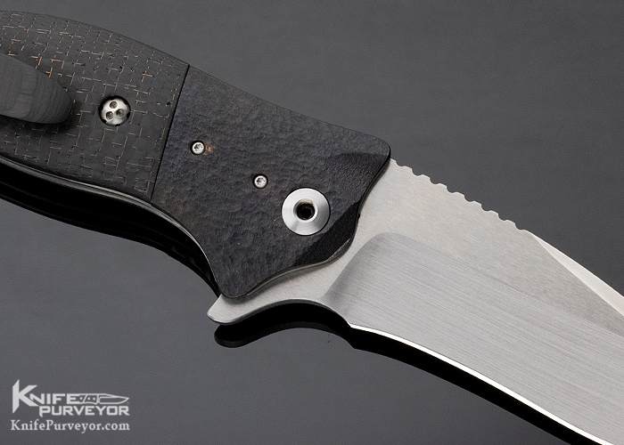 Allen Elishewitz Custom Knife Lightning Strike Carbon Fiber 