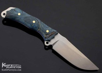 Busse Custom Knife Park Ranger with Blue Buckeye Burl