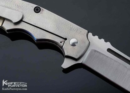 Coty Handley Custom Knife "Mission Critical" CTEK Textured Copper Frame Lock Flipper - Image 7