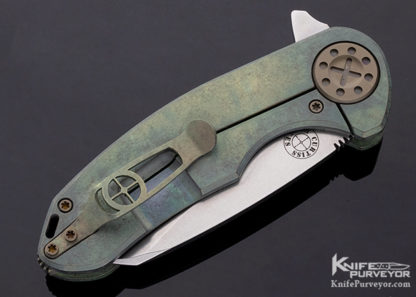 Dave Curtiss Custom Knife F3 Medium Wharny -Oval Tac Frame Lock Flipper - Image 4