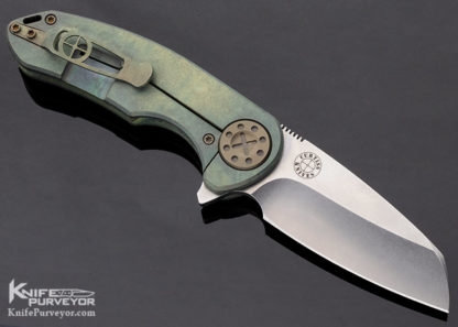 Dave Curtiss Custom Knife F3 Medium Wharny -Oval Tac Frame Lock Flipper - Image 5