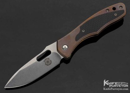 Gerry McGinnis Custom Knife Carbon Fiber & Titanium Pro-Line Hand Ground Frame Lock - Image 7