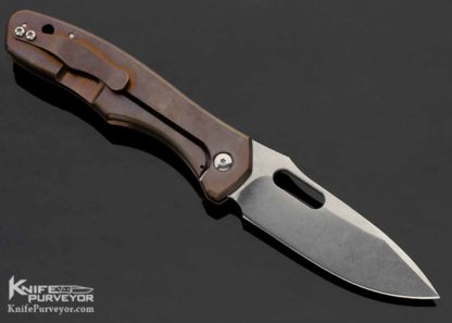 Gerry McGinnis Custom Knife Carbon Fiber & Titanium Pro-Line Hand Ground Frame Lock - Image 8