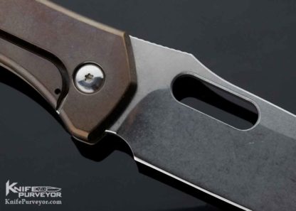 Gerry McGinnis Custom Knife Carbon Fiber & Titanium Pro-Line Hand Ground Frame Lock - Image 6