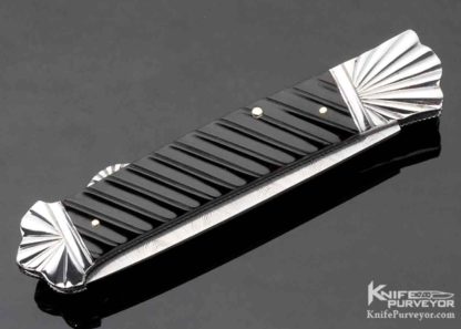 Ken Steigerwalt Custom Knife Fluted Pen Shell and Fluted Bolsters Lockback - Image 3