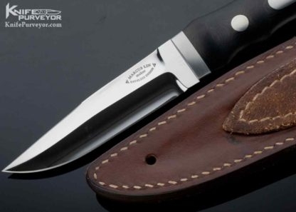 Marcus Lin Custom Knife Black Micarta Hideout