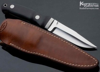 Marcus Lin Custom Knife Black Micarta Hideout - Image 5