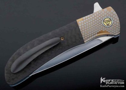 Michael J. Smith Custom Knife Super Conductor & Carbon Fiber Linerlock "Seeker" Flipper