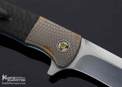 Michael J. Smith Custom Knife Super Conductor & Carbon Fiber Linerlock "Seeker" Flipper - Image 7