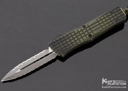 Microtech Custom Knife Frag Off Series Green OTF Combat Troodon #038