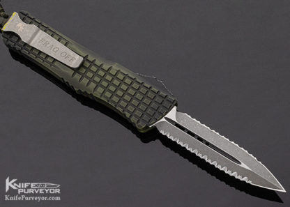 Microtech Custom Knife Frag Off Series Green OTF Combat Troodon #038 - Image 8