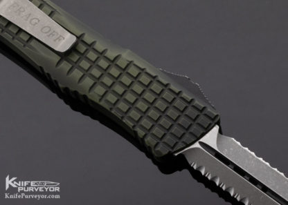 Microtech Custom Knife Frag Off Series Green OTF Combat Troodon #038 - Image 7