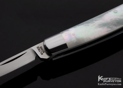 Reese Bose Custom Knife 2 Blade Congress Mother of Pearl Shell Slip Joint - Image 4