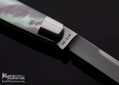 Reese Bose Custom Knife 2 Blade Congress Mother of Pearl Shell Slip Joint - Image 8