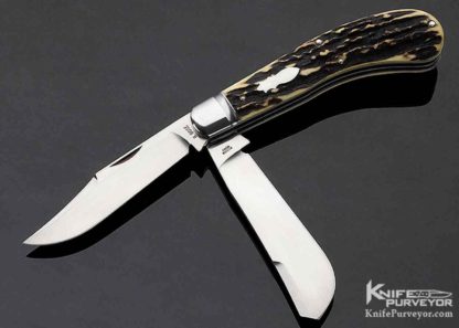 Reese Bose Custom Knife 2 Blade Stag Saddlehorn Slip Joint #2 - Image 7