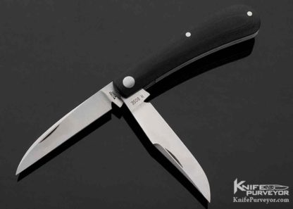 Reese Bose Custom Knife 2 Blade Micarta Wharncliffe Trapper - Image 6