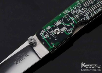 Roy Cutchin Custom Knife Computer Circuit Board Linerlock - Image 8