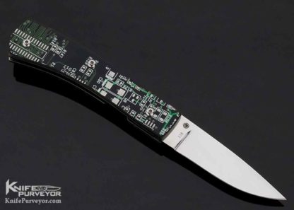 Roy Cutchin Custom Knife Computer Circuit Board Linerlock - Image 4