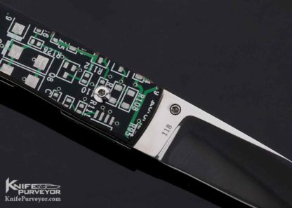 Roy Cutchin Custom Knife Computer Circuit Board Linerlock - Image 5