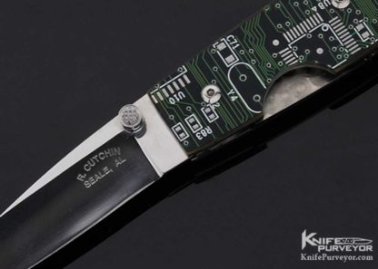 Roy Cutchin Custom Knife Computer Circuit Board Linerlock - Image 2