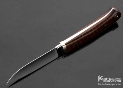 S.R. Johnson Custom Knife Snakewood and Mokume Hunter - Image 3