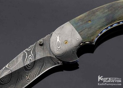 Stan Wilson Custom Knife Damascus Double Action Auto - Image 8