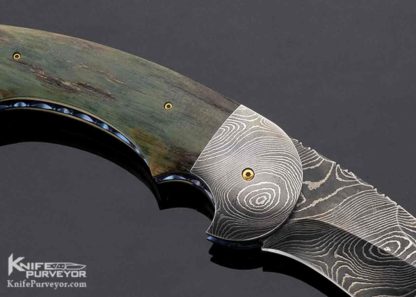 Stan Wilson Custom Knife Damascus Double Action Auto