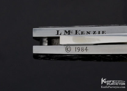 Steve Hoel Custom Knife  Lynton McKenzie Engraved Ram's Horn Lockback - Image 7