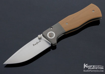 Todd Rexford Custom Knife Mini Epicenter Micarta Frame Lock 10917