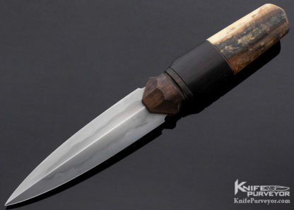 Anders Hogstrom Custom Knife Mammoth, Ebony and Bronze Ceremonial Dagger - Image 5