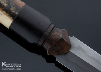 Anders Hogstrom Custom Knife Mammoth, Ebony and Bronze Ceremonial Dagger - Image 4