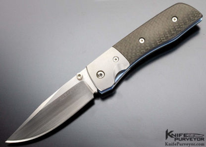 Charles Marlowe Custom Knife "Bulldog" Carbon Fiber Linerlock