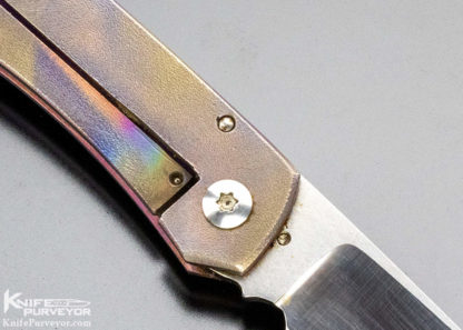 Charles Marlowe Custom Knife Small "Bulldog" Titanium Frame Lock - Image 3