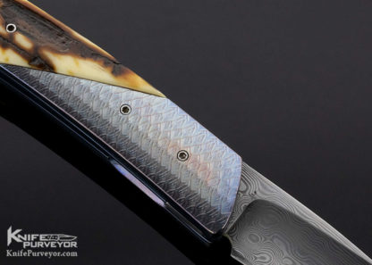 Des Horn Custom Knife Outer Bark Mammoth Front Flipper - Image 5