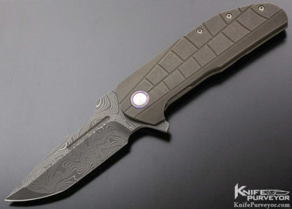 Dustin Turpin Custom Knife Strife Flipper with Timascus Pivot Collar - Image 2