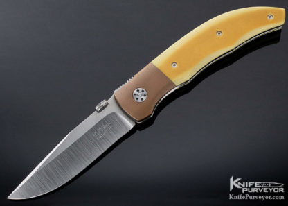 Eddie Baca Custom Knife Copper & Westinghouse Micarta "AK" Linerlock 7807