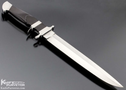 Fabrizio Silvestrelli Custom Knife  Burgundy Micarta Jumbo Subhilt Fighter - Image 3