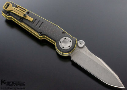 Grant & Gavin Hawk Custom Knife "MUDD" Titanium and Carbon Fiber Deadlock - Image 7