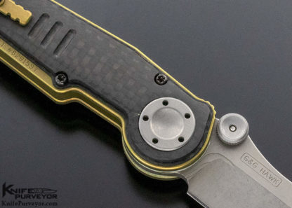 Grant & Gavin Hawk Custom Knife "MUDD" Titanium and Carbon Fiber Deadlock - Image 2