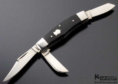 John Howser Custom Knife 3 Blade Buffalo Horn Slipjoint - Image 5