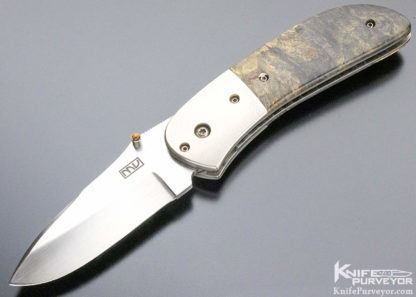 Michael Vagnino Custom Knife Buckeye Burl Journeyman Smith Linerlock - Image 5