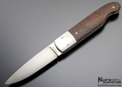 Michael Vagnino Custom Knife Desert Ironwood Linerlock - Image 6