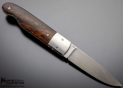 Michael Vagnino Custom Knife Desert Ironwood Linerlock - Image 2