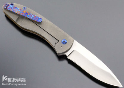 Michael Vagnino Custom Knife "Velox" Timascus Framelock Flipper - Image 9