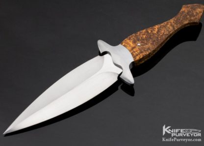 Mike Oâ€™Brien Custom Knife M-37 Black Ash Dagger 10995 Open