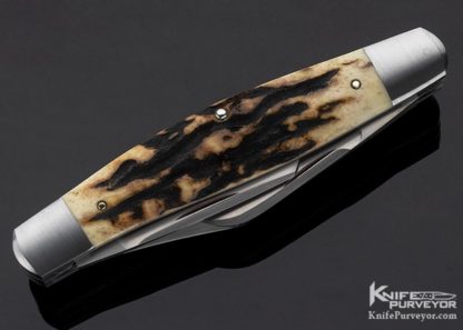 Tony Bose Custom Knife Stag Premium 3 Blade Stockman - Image 8