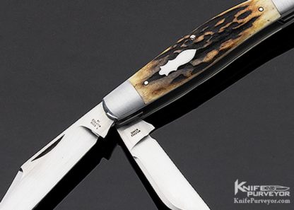 Tony Bose Custom Knife Stag Premium 3 Blade Stockman - Image 6