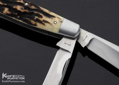 Tony Bose Custom Knife Stag Premium 3 Blade Stockman - Image 3