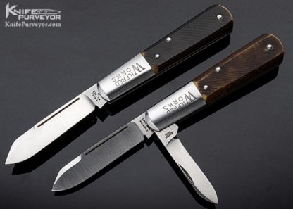 Tony Bose & Kerry Hampton Custom Knife #0 Set of Single and Double Bladed Barlow Slip Joint Knives - Image 6