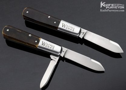 Tony Bose & Kerry Hampton Custom Knife #0 Set of Single and Double Bladed Barlow Slip Joint Knives - Image 3